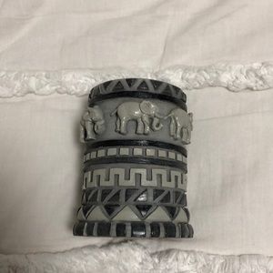 Elephant Design Candle Holder